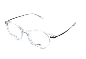 frame glasses madamme monsieure men women unisex round shape transparent acetate metal sides