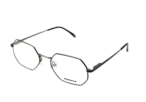 eyeglasses moritz men women unisex polygonal shape metallic frame