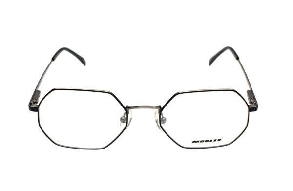 eyeglasses moritz men women unisex polygonal shape metallic frame