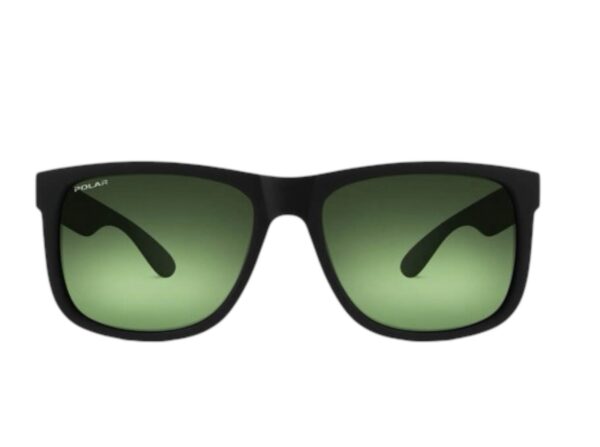 sunglasses polar men women square black rubber green polarized lenses uvprotection