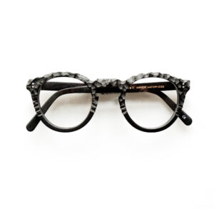 frame glasses ugly bell men women round handcrafter black acetate