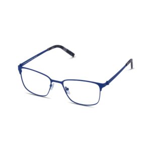 frame glasses les pieces uniques men women square metal blue electric