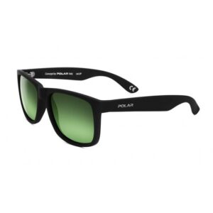 sunglasses polar men women square black rubber green polarized lenses uvprotection