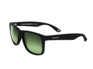 sunglasses polar men women square black rubber green polarized lenses uvprotection