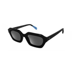 sunglasses urban owl black acetate unisex men women black fume lenses uvprotection