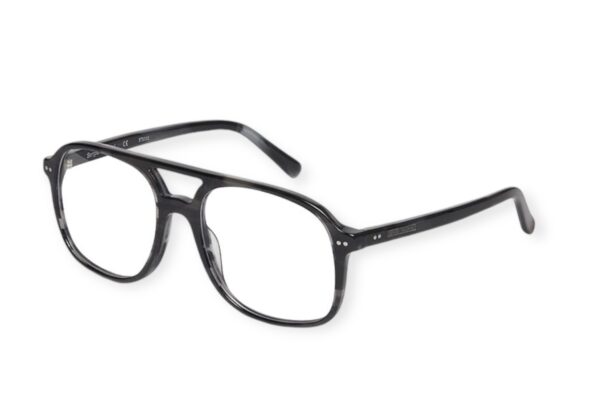 frame sergio tacchini men aviator black acetate