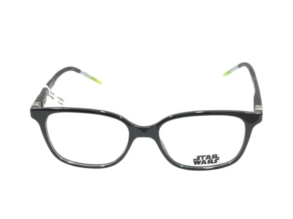 eyeglasses star wars boys children square shape black plastic frame green detai;s