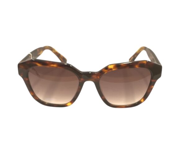 sunglasses tailor made women butterfly shape brown havana acetate gradient brown lenses uvprotection