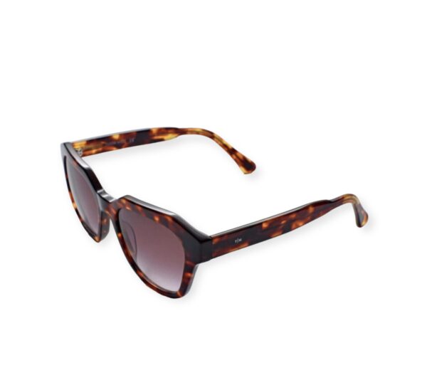 sunglasses tailor made women butterfly shape brown havana acetate gradient brown lenses uvprotection