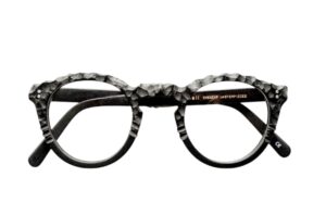 frame glasses ugly bell men women round handcrafter black acetate