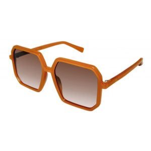 sunglasses zeus dione square orange brown acetate degrade lenses gradient women uvprotection