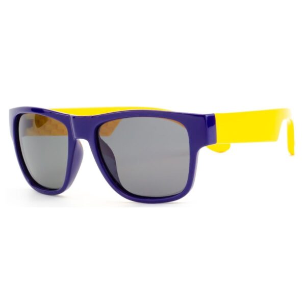 sunglasses kids marasil boys girls square shape navy blue acetate yellow temples