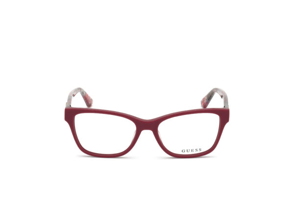 frame glasses guess women butterfly dark red acetate colourful rods