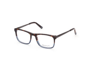 frame glasses gant men women square brown havana and crystal blue acetate bicolour unisex