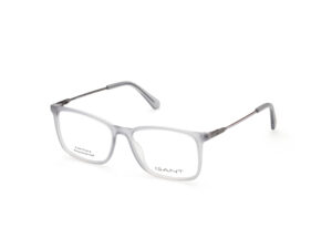 frame glasses gant men women unisex rectangular ice grey acetate metal sides