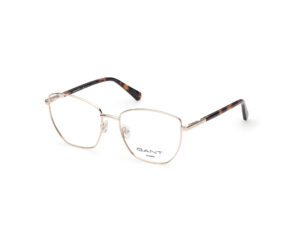 frame glasses gant women butterfly pink gold metal brown havana plastic sides