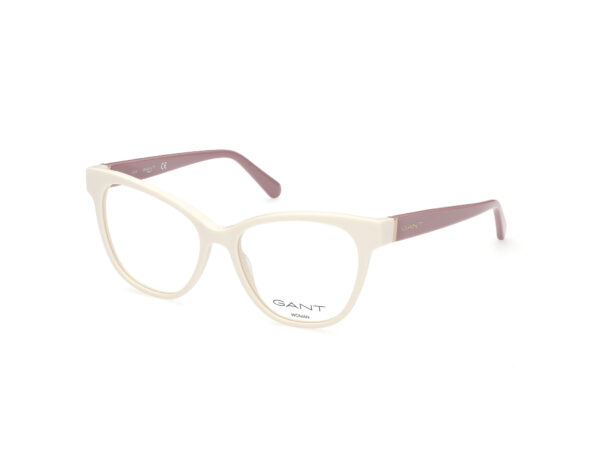 frame glasses gant women butterfly beige acetate dark red sides