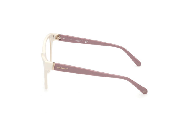 frame glasses gant women butterfly beige acetate dark red sides