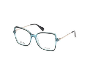 frame glasses max co oversized square crystal blue acetate metal rods