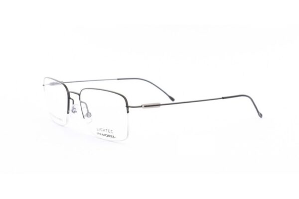 frame glasses lightec morel men rectangular nylor black stainless steel