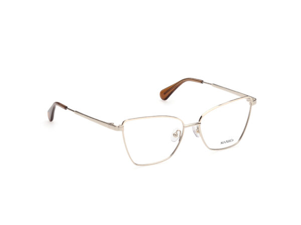 frame glasses max co women butterfly platinum gold metal