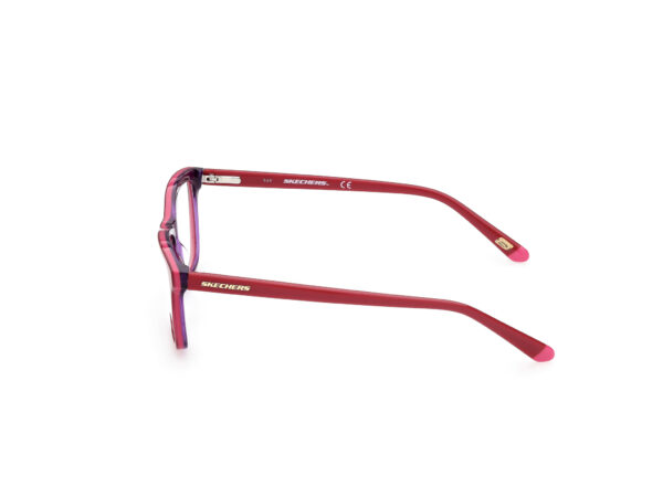 frame glasses skechers women square red acetate