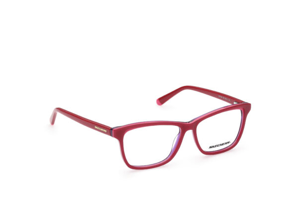 frame glasses skechers women square red acetate