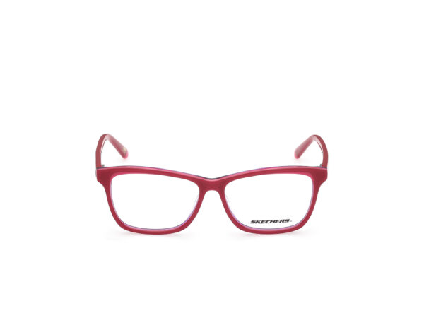 frame glasses skechers women square red acetate