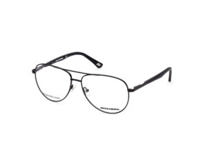 frame glasses skechers men aviator black metal