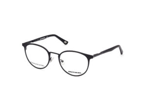 frame glasses skechers men women unisex round black stainless steel