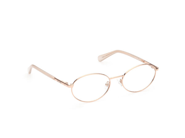 frame glasses guess women oval pink gold metal