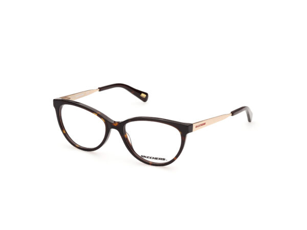 frame glasses skechers butterfly cat eye brown havana acetate gold rods