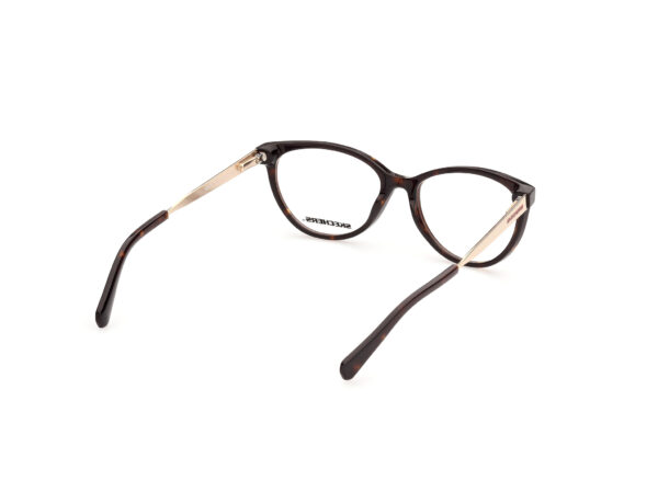 frame glasses skechers butterfly cat eye brown havana acetate gold rods