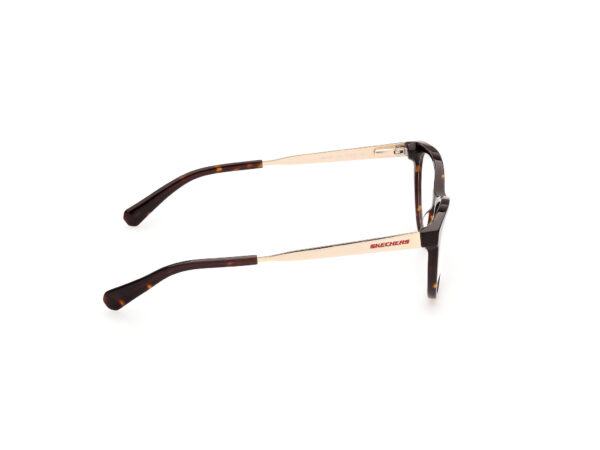 frame glasses skechers butterfly cat eye brown havana acetate gold rods