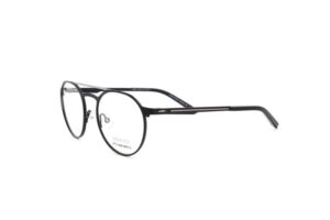 frame glasses nomad morel men women round double bridge black stainless steel