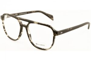 frame glasses el greco men aviator shape acetate black color with transparent spots