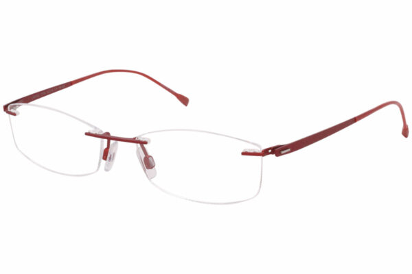 frame glasses lightec morel griff women red stainless steel