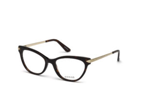 frame glasses guess women butterfly brown havana acetate gold rods glitter