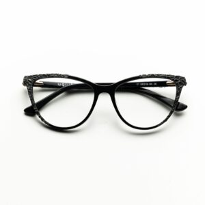 frame glasses ugly bell women butterfly shape black acetate handmade handcrafted carved details