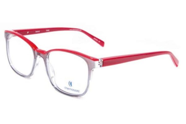 frame glasses charmossas men women unisex square shape red and crystal grey acetate