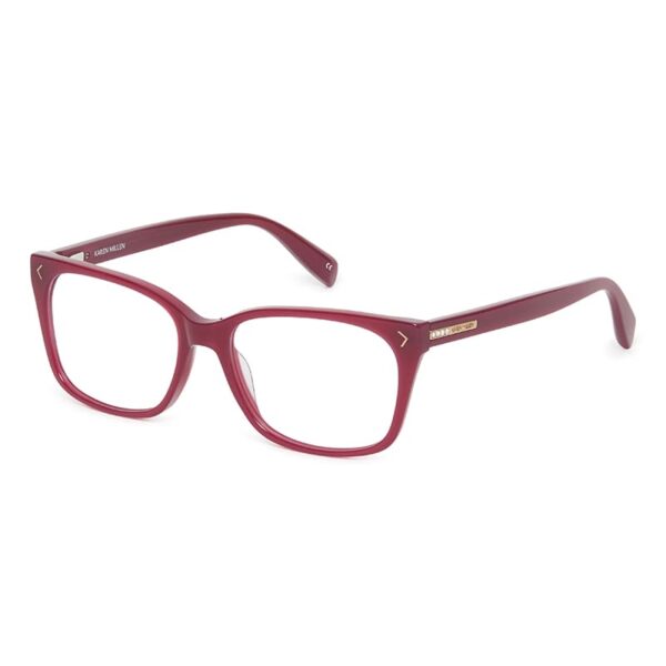 frame glasses karen millen women square burgundy acetate