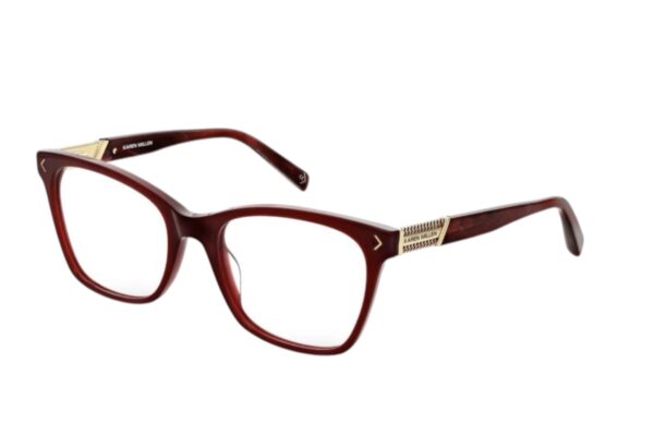 frame glasses karen millen women burgundy square acetate