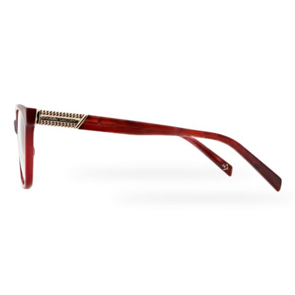 frame glasses karen millen women burgundy square acetate