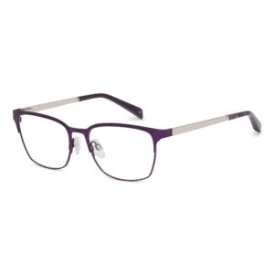 frame glasses karen millen women square purple metal