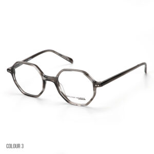 frame glasses william morris london men women polygon grey acetate