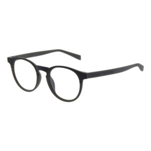 frame glasses sergio tacchini men women unisex round shape acetate black grey bicolor