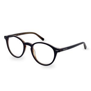 frame glasses sergio tacchini men women unisex round dark blue acetate