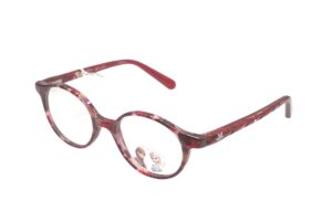 eyeglasses frozen girls chidren round shape red plastic frame