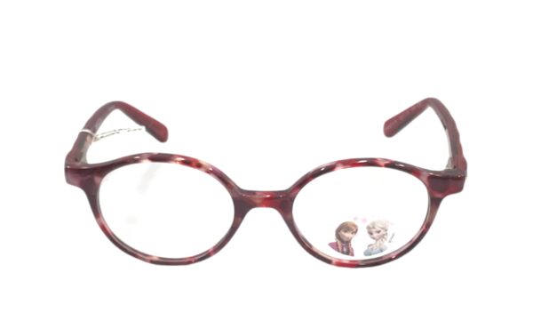 eyeglasses frozen girls chidren round shape red plastic frame