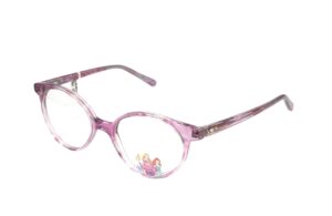 eyeglasses frozen disney girls children round shape crystal purple plastic frame